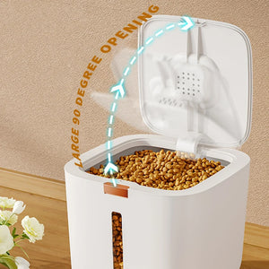 Sealed moisture-proof pet food storage barrel for dogs and cats