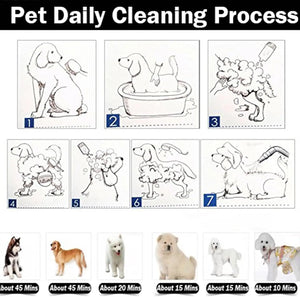 Portable pet grooming dryer and blower with multiple nozzles
