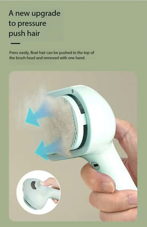Spray mist grooming comb for cat fur cleaning and massage