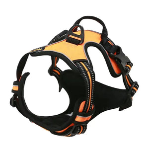 Front-clip reflective no-pull harness for medium to large dogs