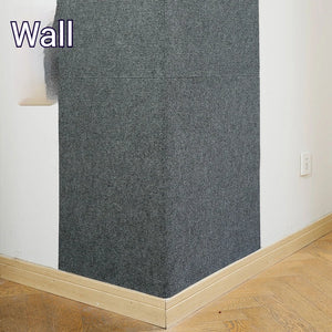 Trimmable self-adhesive scratch mat for cats to protect furniture