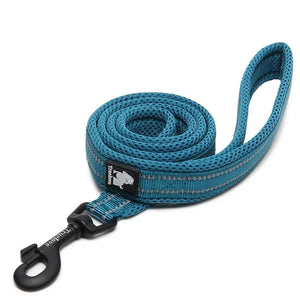Truelove reflective mesh dog leash — padded handle detail