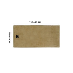 Embroidered microfibre bath towel for dogs and cats