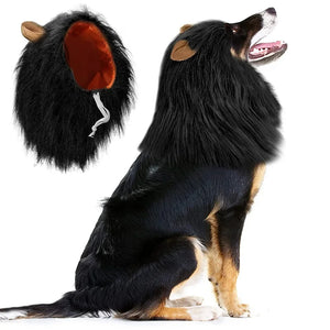 Lion mane costume wig for medium to large dogs