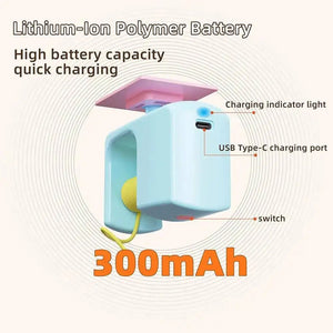 Automatic rechargeable hanging teaser toy for interactive cat play
