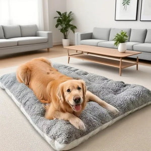 Extra large plush dog bed sofa for small to large dogs