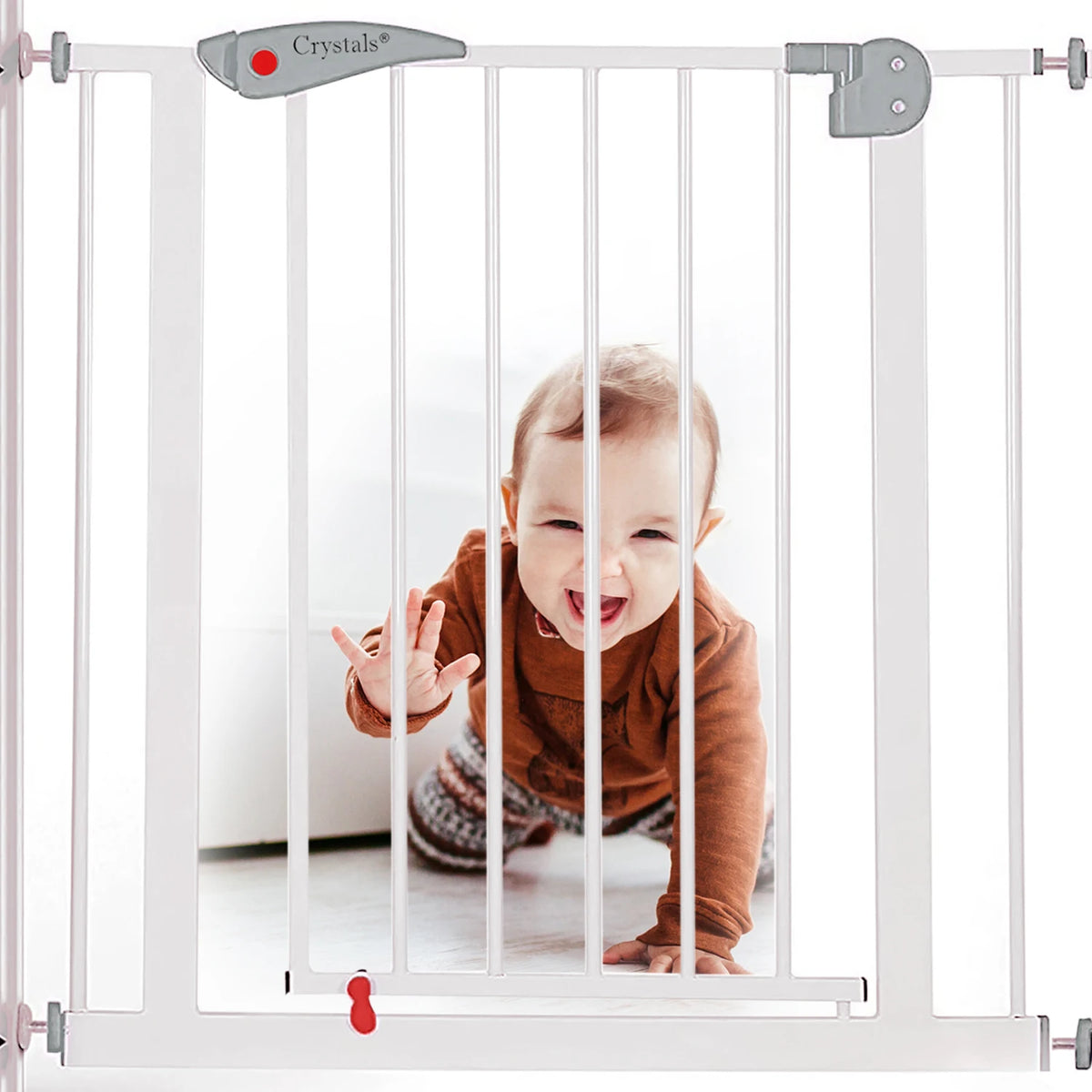 Adjustable safety gate for stairs and doorways, 75 to 85cm