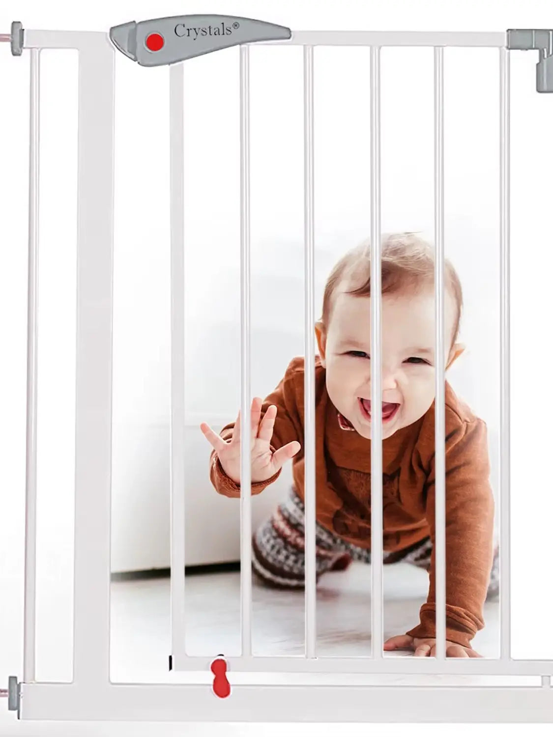 Adjustable safety gate for stairs and doorways, 75 to 85cm