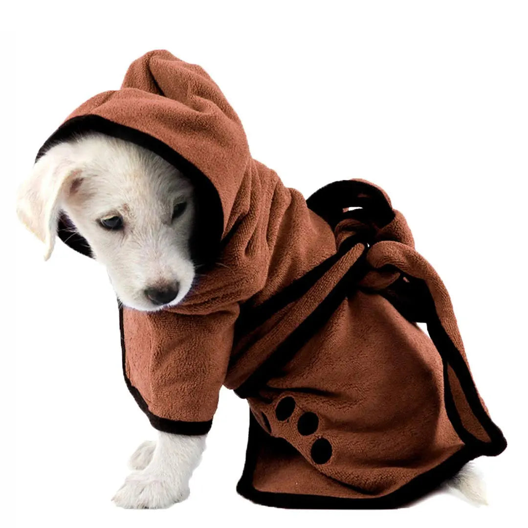 Super Absorbent Pet Bathrobe — Soft Drying Towel Robe
