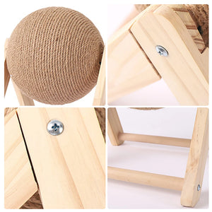 Sisal rope scratching ball board for cats