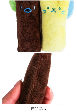 Soft plush catnip chew toy for cats and kittens