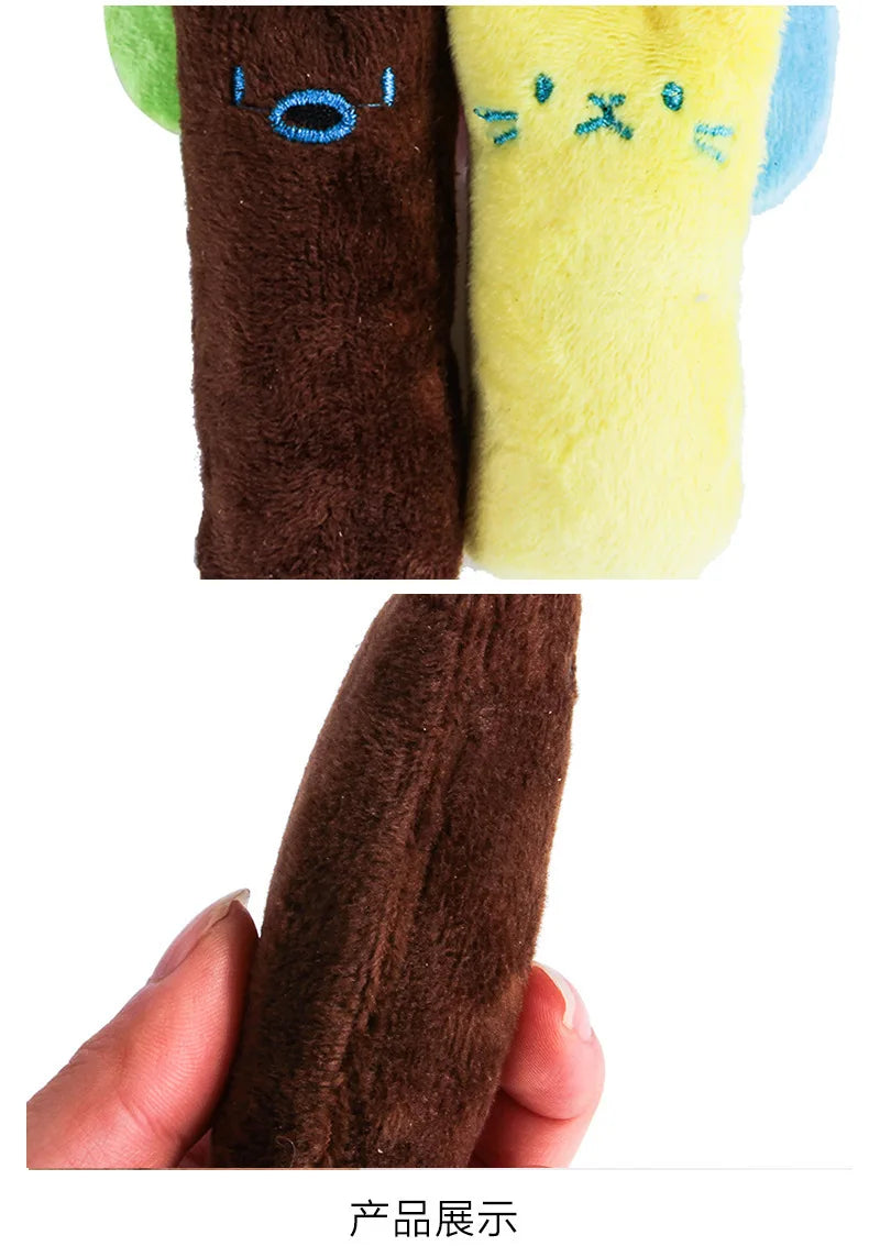 Soft plush catnip chew toy for cats and kittens