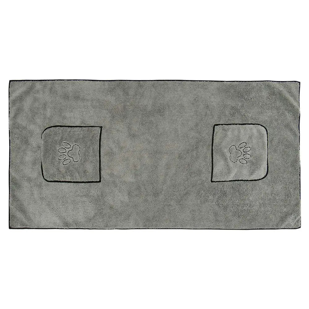 Super absorbent microfibre bath towel for dogs and cats