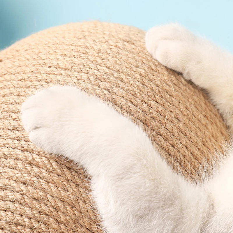 Sisal rope scratching ball board for cats