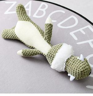 Plush squeaky chew toy for small dogs, supports teeth grinding