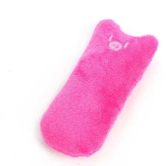 Soft plush catnip chew toy for cats and kittens