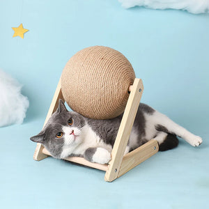 Sisal rope scratching ball board for cats