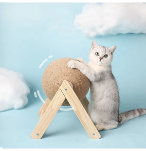 Sisal rope scratching ball board for cats