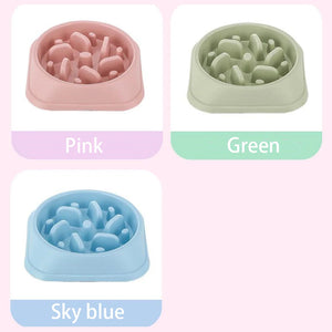 Non-slip slow feeder puzzle bowl for dogs