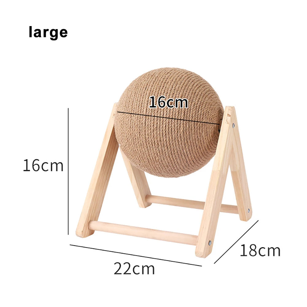 Sisal rope scratching ball board for cats