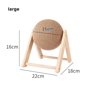 Sisal rope scratching ball board for cats