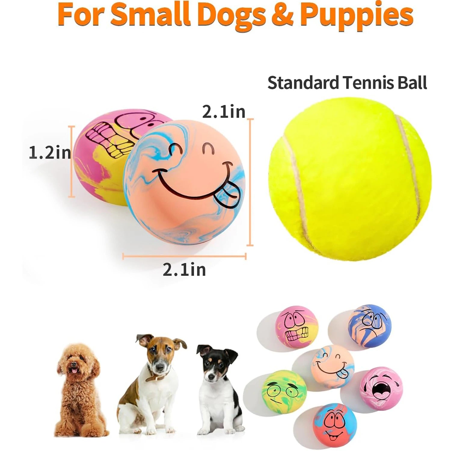 Squeaky Dog Ball Set - GoPoofy