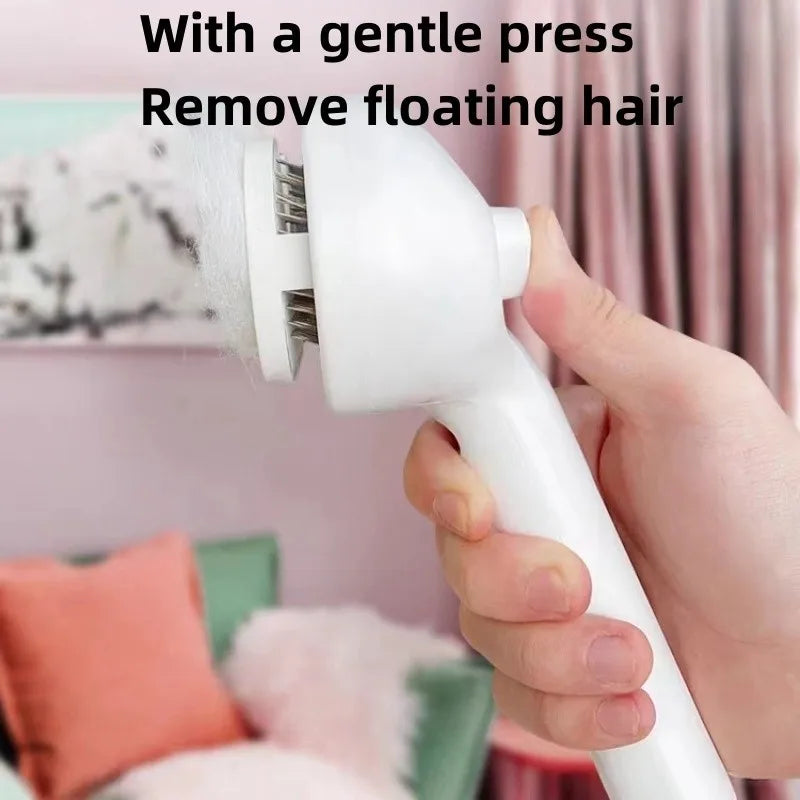 Spray mist dematting grooming comb for dogs and cats