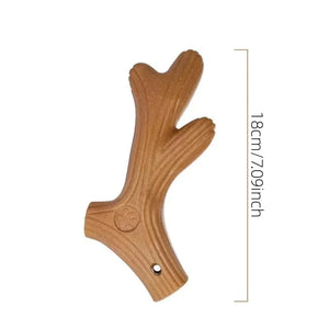 Bamboo dental chew toy for dogs to support teeth cleaning