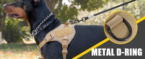 Reflective tactical-style training vest harness for dogs