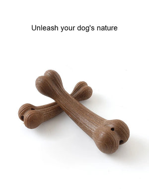 Bamboo dental chew toy for dogs to support teeth cleaning