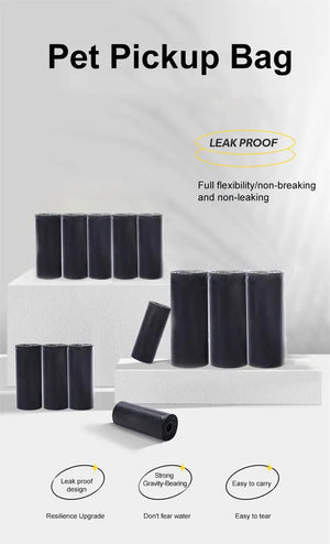 Thick tear-resistant dog poop bags, 10 roll pack