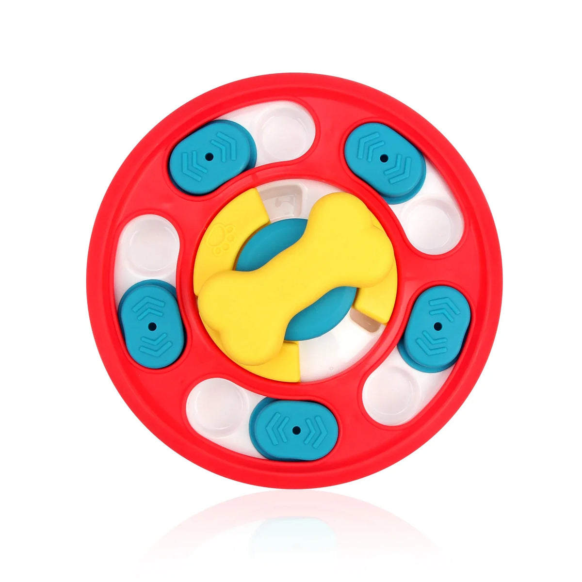 Interactive slow feeder puzzle bowl for dogs
