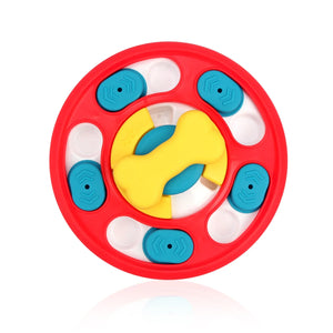 Interactive slow feeder puzzle bowl for dogs