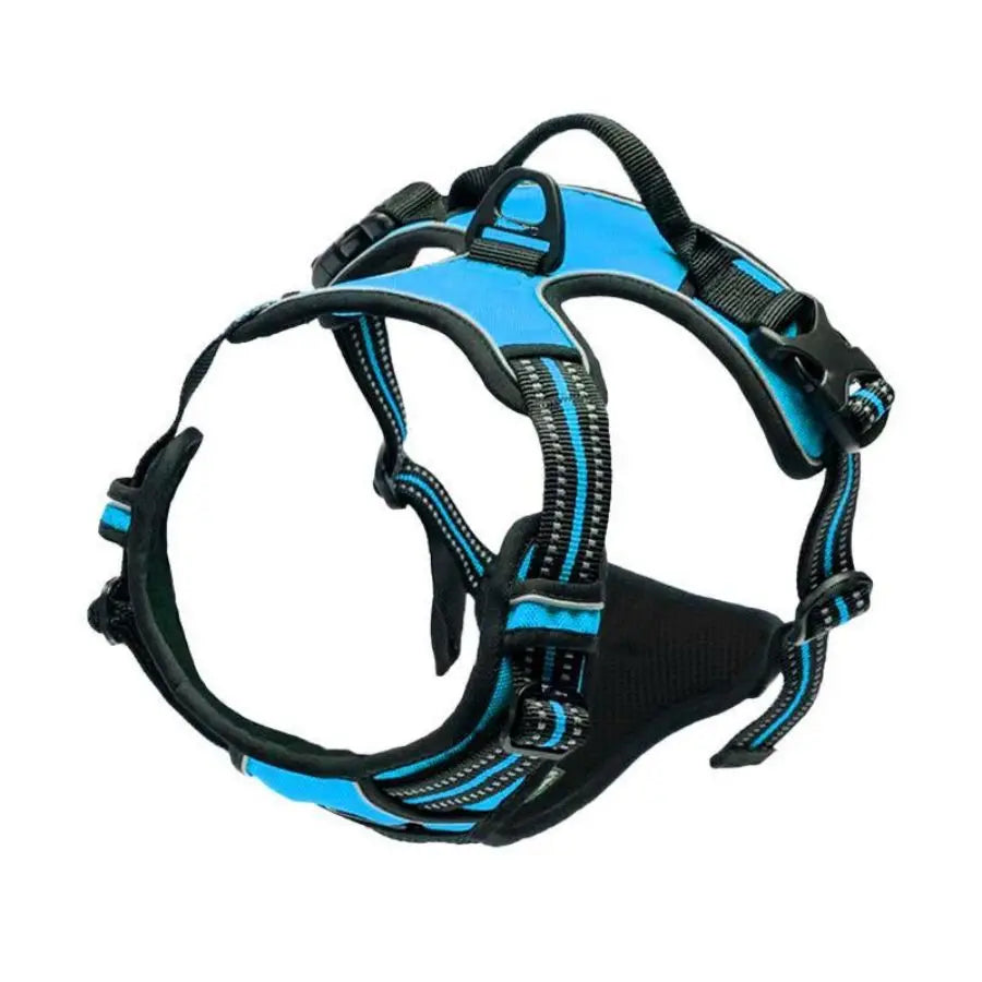 Front-clip reflective no-pull harness for medium to large dogs