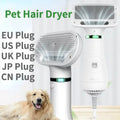 Electric 2-in-1 hair dryer and grooming comb for dogs and cats