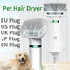 Electric 2-in-1 hair dryer and grooming comb for dogs and cats
