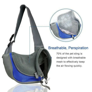 Mesh oxford sling carrier bag for small dogs