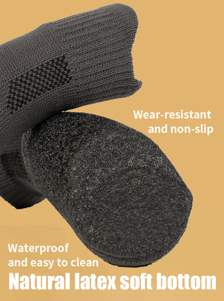 Antifreeze snow boots with soft lining for dog paw protection