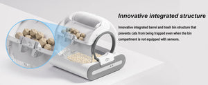 CleanPaws self-cleaning litter box — anti-trap safety design