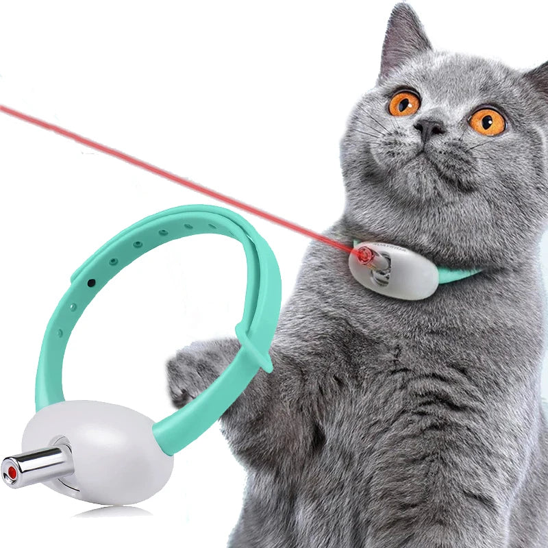 Automatic Cat Laser Toy Collar — USB Rechargeable