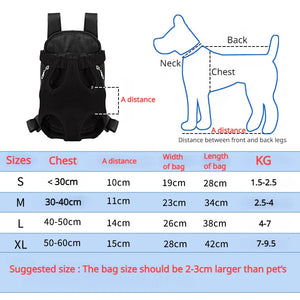 Breathable mesh pet carrier backpack for small dogs and cats