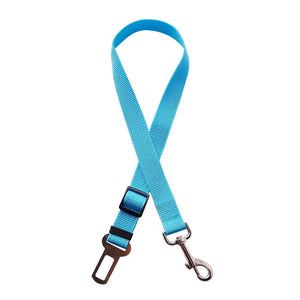 Adjustable car seat belt safety clip for dogs and cats
