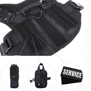 TactiGear Military Dog Harness & Leash Set - GoPoofy