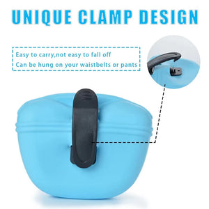 Silicone treat waist bag for outdoor dog training