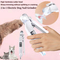 2-in-1 electric nail trimmer and grinder for dogs and cats — GoPoofy