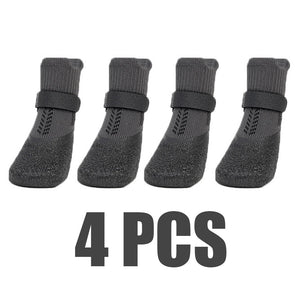 Antifreeze snow boots with soft lining for dog paw protection
