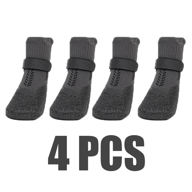 Antifreeze snow boots with soft lining for dog paw protection