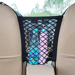 Mesh car back seat barrier for dogs
