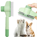 Stainless steel grooming comb for removing loose hair from dogs and cats