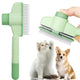 Stainless steel grooming comb for removing loose hair from dogs and cats